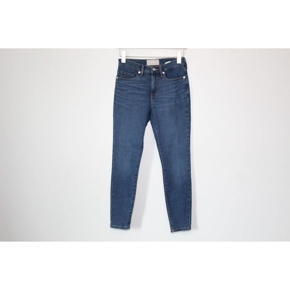 ✨2/$20 Everlane Mid Rise Skinny Ankle Jeans Blue Dark Wash Jean Size 26 H14249 - Picture 3 of 16